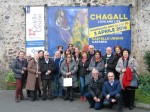 I membri del Salotto artistico-letterario "Civico 49" visitano la mostra Chagall