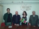 FOTO N-¦ 2 = Convegno Brigante Testalonga. Da Sx Il sindaco Antonio Calogero Bevilacqua Andrea Rapisardi Anna Marotta e Giovanni Culmone