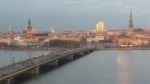 veduta panoramica di Riga dalla biblioteca nazionale di Riga