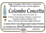 ANNUNCIO DI COLOMBO CONCETTA VED. BONINCONTRO