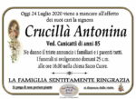 ANNUNCIO di CRUCILLA' ANTONINA VED. CANICATTI