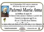 ANNUNCIO di PATERNò MARIA ANNA