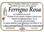 ANNUNCIO di FERRIGNO ROSA VED. SALAMONE