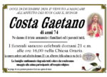 ANNUNCIO DI COSTA GAETANO