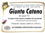 ANNUNCIO NUOVO DI GIUNTA CATENO