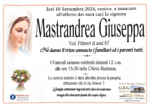 Mastrandrea giuseppa ved. palmeri anni 87