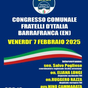 Congresso fondativo Circolo di Fratelli d’Italia Barrafranca