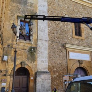 PIETRAPERZIA. Nuova illuminazione in piazza Vittorio Emanuele e in via Stefano Di Blasi